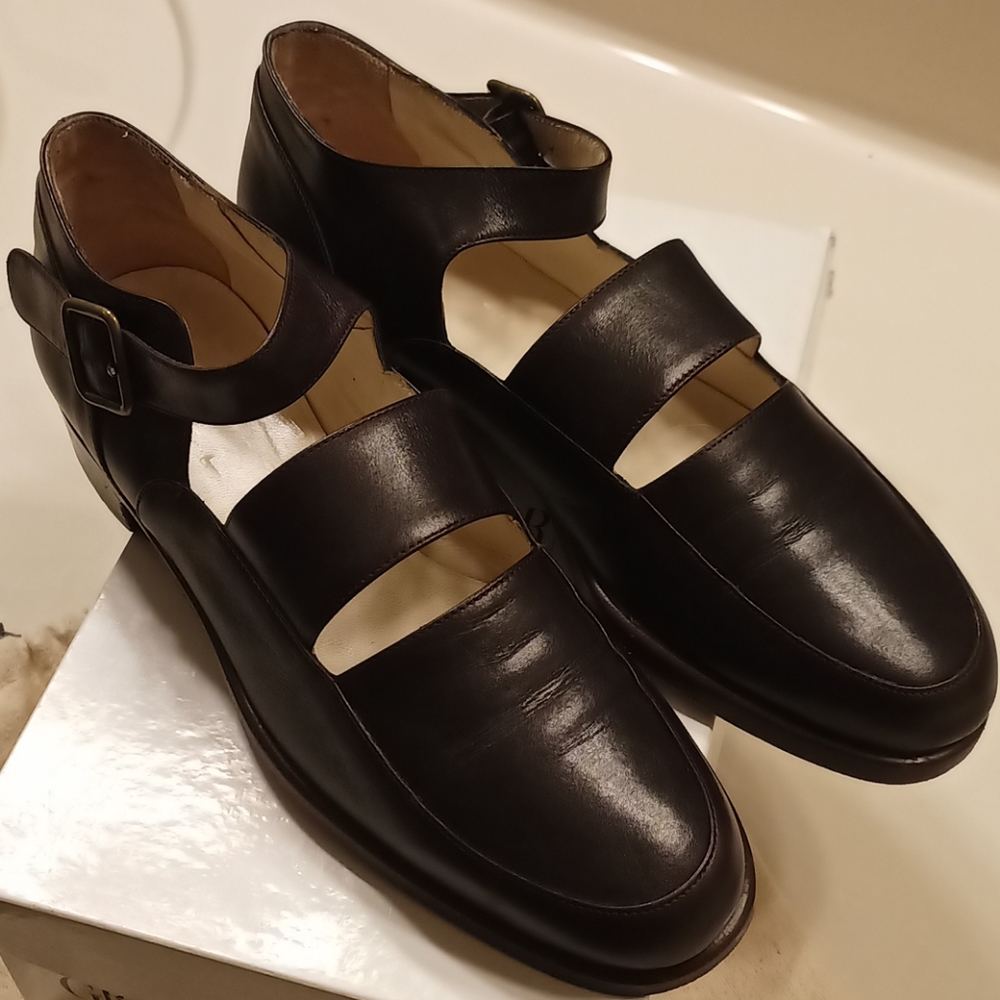 Vintage GIORGIO ARMANI 37M brown leather shoes
